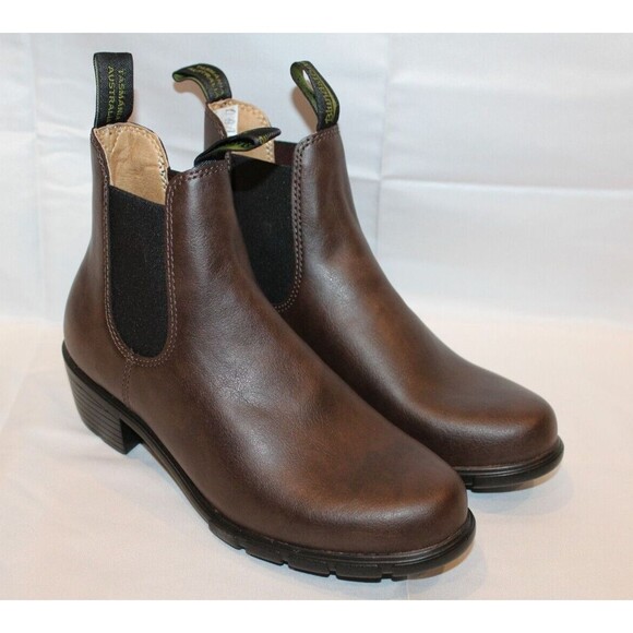 Blundstone 2232 Low Heel Short Chelsea Boots Women's Brown Vegan Leather NIB - Picture 3 of 7